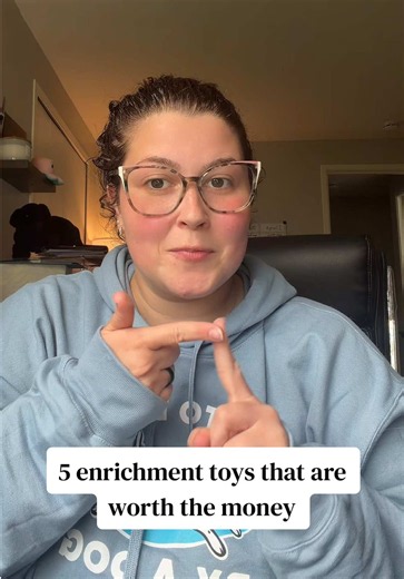 5 five enrichment toys that I think are actually worth the money as a certified dog trainer #enrichmentfordogs #enrichmenttoys #dogenrichment #dogtrainer #dogtok