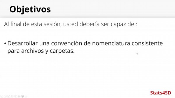 Gestión de datos: Nombre de los archivos y estructura de carpetas