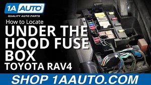 How to Locate Under the Hood Fuse Box 2005-16 Toyota RAV4