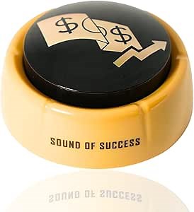 Money Buzzer Sound Button - Cash Register Cha-Ching! Entrepreneur Gag Gift Toy for Office Sales Marketing (Batteries Included)