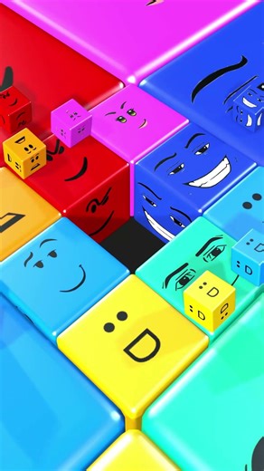 Rolling Roblox Face Cubes #roblox
