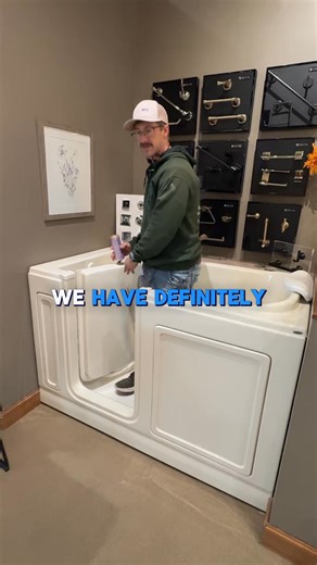 An ADA tub is designed for comfort, safety, and independence. With a low threshold and easy-access door that make getting in and out simple. It’s proof that functional design can still look beautiful. Learn more or schedule your consultation: https://f.mtr.cool/pytcbalznt #accessiblebathroom #coloradosprings #bathroomremodel #universaldesign | Holloway Customs LLC