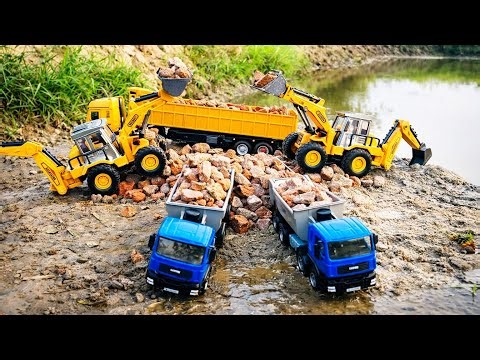 Excavator Loading Rocks into Dump Truck in Action! 😍