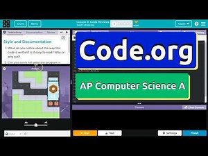 Code.org Lesson 8.1 Code Reviews | Tutorial with Answers | Unit 1 Computer Science A (CSA)