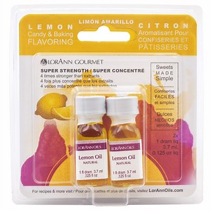 LorAnn Oils Super Strength Flavoring - Used For Candy Making, Flavoring Extracts, Baking, Hard Candy, and Flavor Oils - Bold, Natural Flavors 4X Stronger Than Extracts - Lemon Oil, 1 fl dram