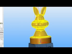 Hypermill:Case 5 axis tutorial-Rabbit Machining with Makino D500