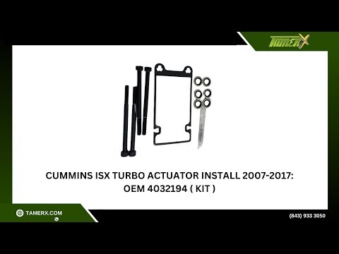 Cummins ISX Turbo Actuator Install 2007-2017: OEM 4032194 ( Kit )