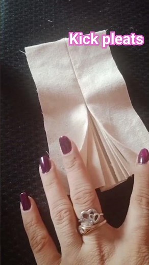 kick Pleats |sewing| types of pleats #shorts
