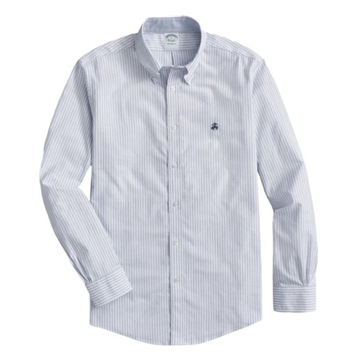 Brooks Brothers Men’s Regent Non-Iron Supima Blue University Stripe Shirt Size S