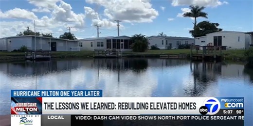 Raising homes above flood elevation is one option to protect against storms