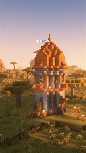 Acacia Starter House! #minecraft #minecraftbuilding #minecrafttutorial