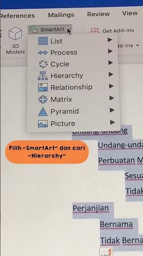 cara membuat mind mapping di microsoft word #tipsword