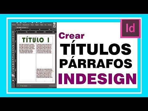 INDESIGN cómo escribir TEXTO, párrafos y títulos para cualquier proyecto editorial.