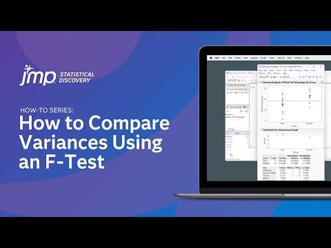 How to Compare Variances Using an F-Test in JMP