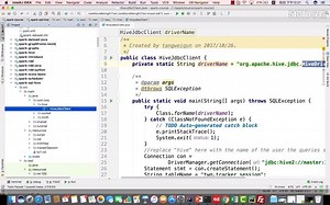 7代码里JDBC的方式访问Hive