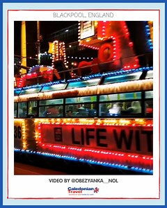 3.1K views · 66 reactions |  All aboard the famous HMS Blackpool illuminated tram! See the dazzling heritage trams on our Blackpool Illuminations breaks  bit.ly/3qiPjKK  Great video by @obezyanka__nol [www.instagram.com/p/B2H0peQFF3c] | Caledonian Travel | Facebook