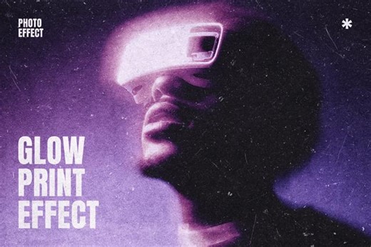 Glow Print Photo Effect