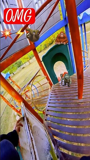 Epic Playground Tricks! Frontflip ⚡️💥Backflip Combo #shorts #freerunning #shortvideos #slide#foryou