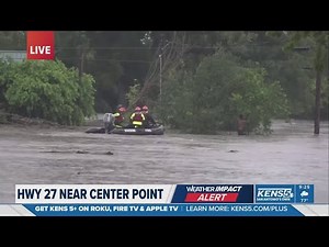 Man clinging to tree rescued from dangerous flooding along Guadalupe River
