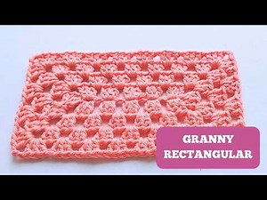HOW TO CROCHET RECTANGULAR GRANNY PATTERN #18 | CROCHET | EASY CROCHET | STEP-BY-STEP TUTORIAL