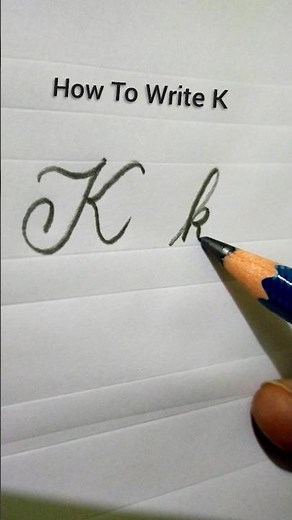 How to Write K | Capital and Small K in Cursive #calligraphy #handwriting #cursive