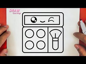 HOW TO DESIGN A CUTE MAKEUP STEP BY STEP , DRAW CUTE THINGS