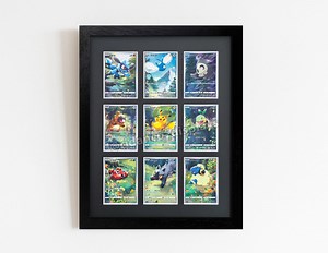 Black 9 Trading Card Frame for Raw Cards With Optional UV Protection, Mtg, Pokemon, Yu-gi-oh! TCG, High Quality Display Wall Hanging - Etsy