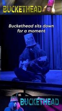 Bucket has a quick thought to express before set 2! 🤖💕 #buckethead #progressiverock #music #rock