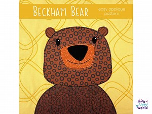 Beckham Bear Applique Quilt Pattern: Easy Beginner Project (digital PDF) - Etsy