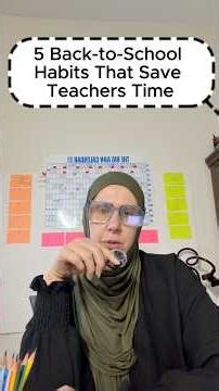 5 Back to School Habits That Save Teachers Time #teacherhacks #backtoschool