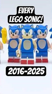 Evolution of the Lego Sonic Minifigure! 💙 EVERY Sonic from 2016-2025