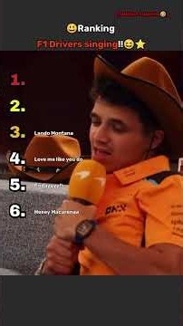 🎤 Ranking F1 Drivers Singing 😂 #f1 #f1shorts