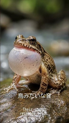 このカエル、鳥みたいに鳴きます