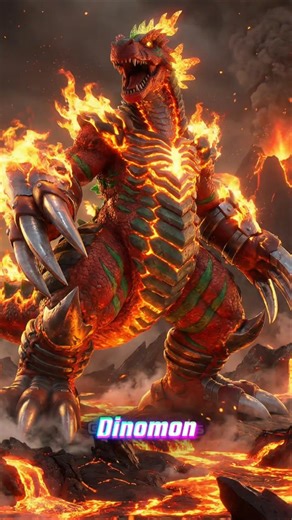 Botamon to Dinomon Evolution #Digimon #DigimonAI #Digivolution