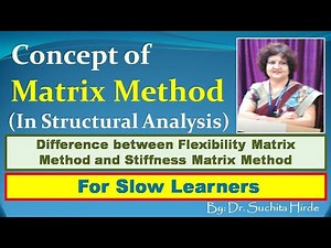 Concept of Matrix Method : Stiffness Matrix and Flexibility Matrix Concept: Useful for GATE