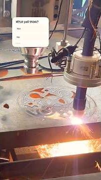 First Plasma Cutting With My CNC - Watch the Torch Ignite🔥 #cncplasma #plasmacut