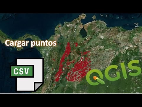 Load points from a CSV file to QGIS