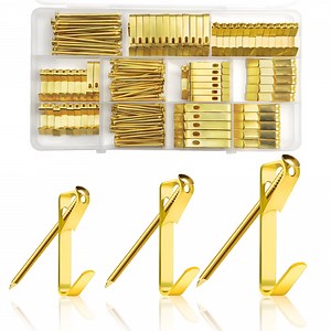 184Pcs Heavy-Duty Metal Boxed Picture Hooks Hanging Kit Wall Hanging Set, 20LB, 30LB, 50LB Hooks Models for Wooden Walls, Plasterboard Picture Hooks