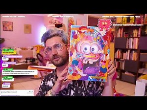 Je continue une peinture commencée avec TutoDraw, Baggy Dessine et Andrea Drw