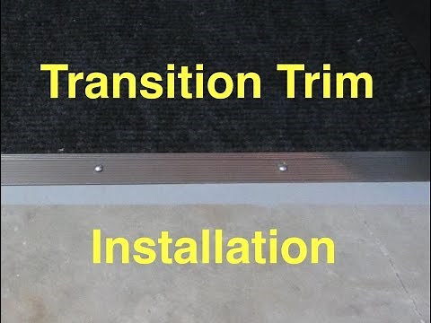 Carpet Transition Trim Installation - Carpet to Concrete