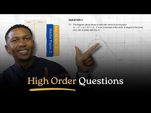 Analytical Geometry Circles Explained | SACAI 2025 Maths P2 Question 3 | High Order Question