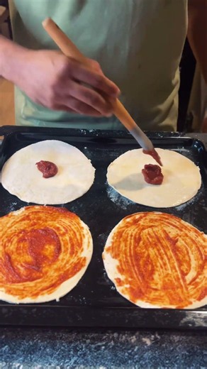 Homemade Mini Seafood Pizza