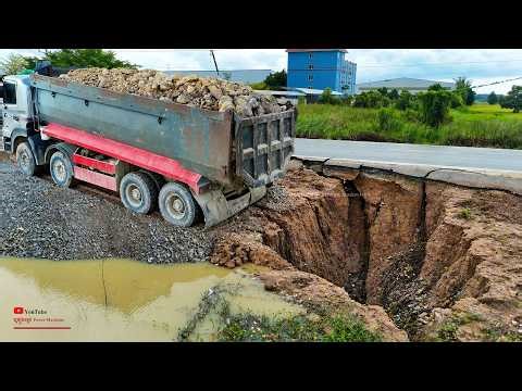 Properly Repair At Good After Drainage System Design & Skill Dozer Join Overland Hyundai Trucks 25t