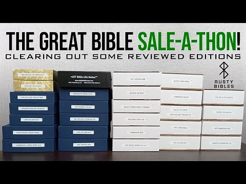 The Great Rusty Bibles 2023 Sale-A-Thon! The Channel's eBay General Bible Sales Info Is Here!