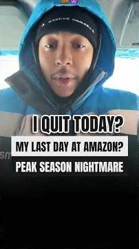 My LAST DAY At Amazon? Peak Season Nightmare #Amazon #Delivery