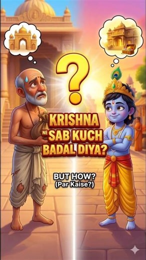 Krishna Sudama Story: The Most Emotional Friendship Ever 🚩 #Trending #MoralStories #shorts