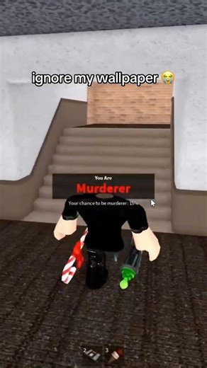 atleast I got him 😂 #roblox #mm2 #mm2funnymoments #murdermystery2