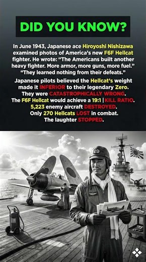 How The F6F Hellcat Achieved A 19:1 Kill Ratio Against The Zero 💀✈️