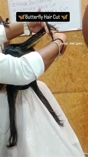 Rich n Rise Salon & Academy on Instagram: "✨ Butterfly Hair Cut Tutorial ✨ Step-by-step full video available on our YouTube channel 🎥✂️ Professional technique | Clean sectioning | Perfect layers 👉 YouTube link available in Instagram bio Don’t forget to watch, learn & save 💯 #ButterflyHairCut #HairCutTutorial #ProfessionalHair #LayeredHair #HairEducation YogiHairGuru HairStylistIndia SalonEducation"