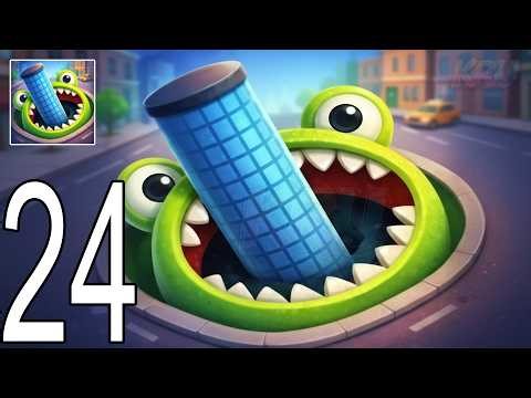 Hole.io Gameplay Walkthrough Part 24 - Satisfying Destruction! (iOS & Android)
